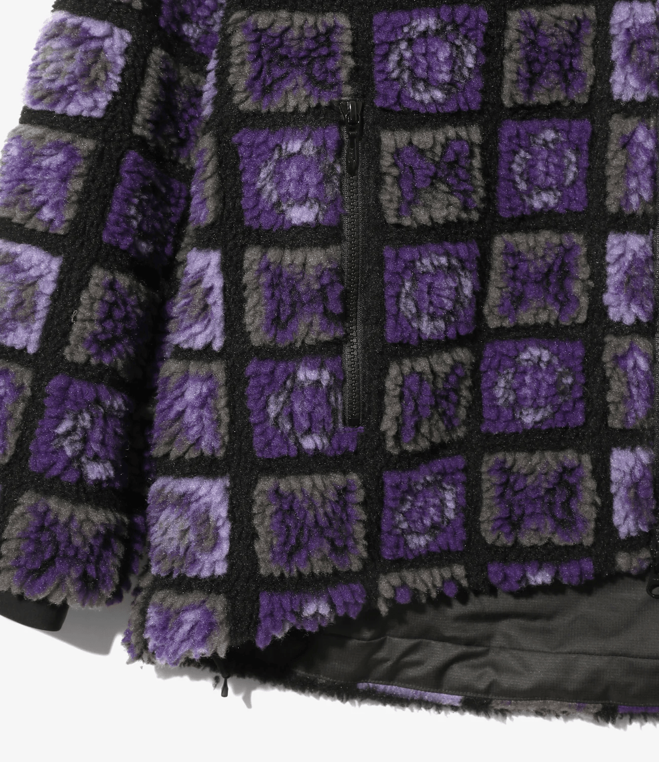 Needles/ニードルズ/FUR JACKET - PAPILLON PLAID PILE PURPLE/BLACK S