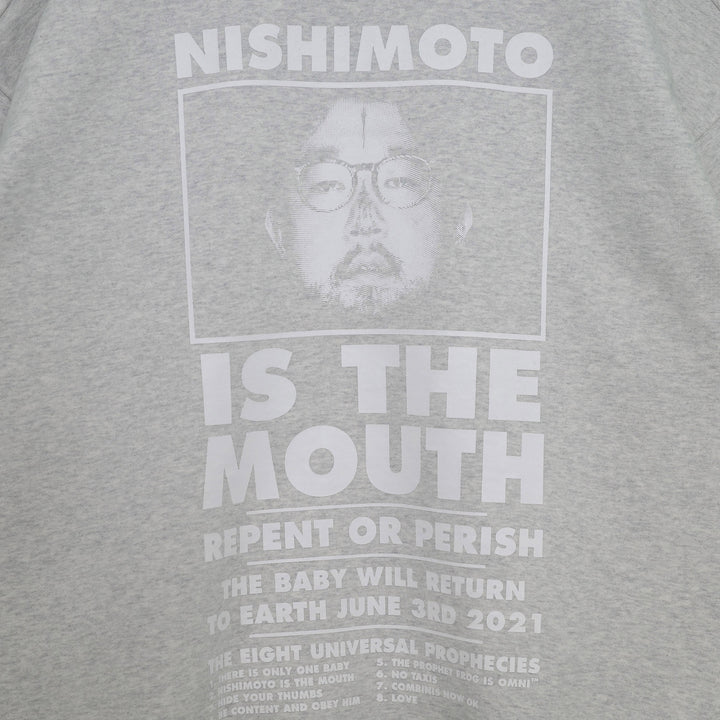 NISHIMOTO IS THE MOUTH/ニシモトイズザマウス/SWEATSHIRT NIM-L14CM LIGHT HEATHER GREY M