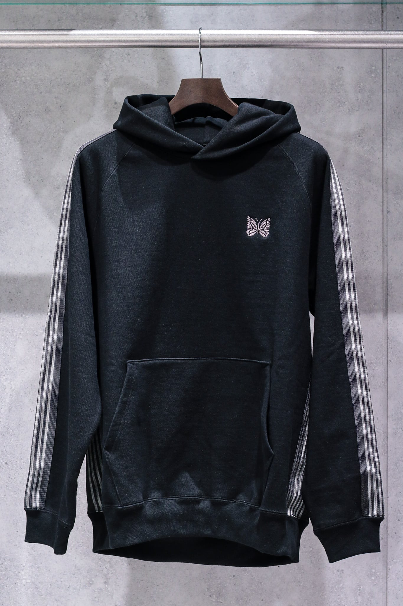 Needles/ニードルズ/【B'2nd EXCLUSIVE】Track Hoodie - Cotton Jersey BLACK S
