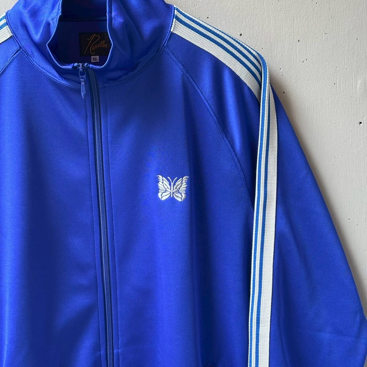 NEEDLES【B’2nd EXCLUSIVE】/ニードルズ【B'2nd別注】/TRACK JACKET - POLY SMOOTH BLUE S