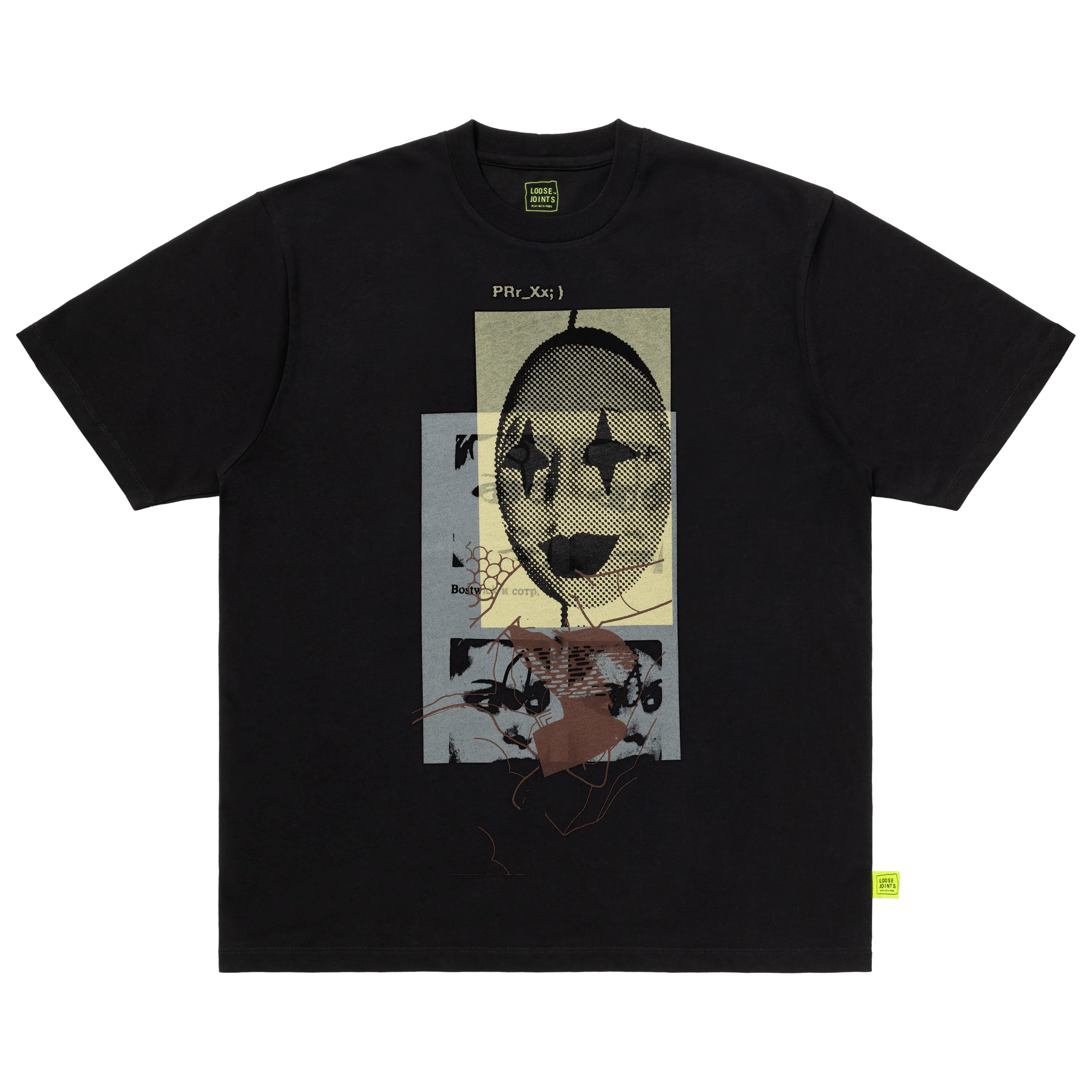 loosejoints/ルーズジョインツ/MISHA HOLLENBACH - 'WHAT DID YOU DO AT THE FOUNTAIN?' S/S TEE BLACK XL