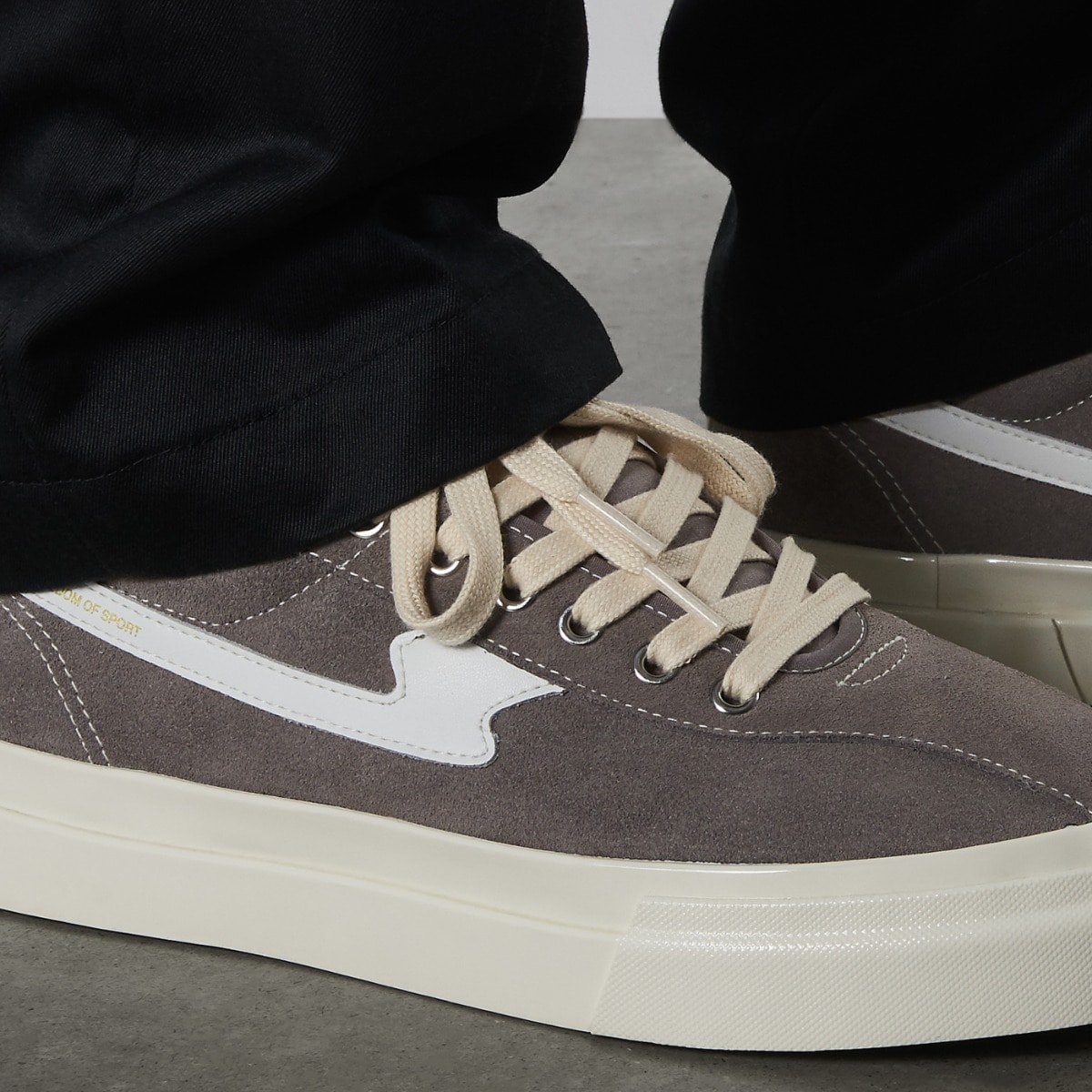 Stephney Workers Club/ステップニーワーカーズクラブ/DELLOW S-STRIKE SUEDE GRAY-WHITE 42