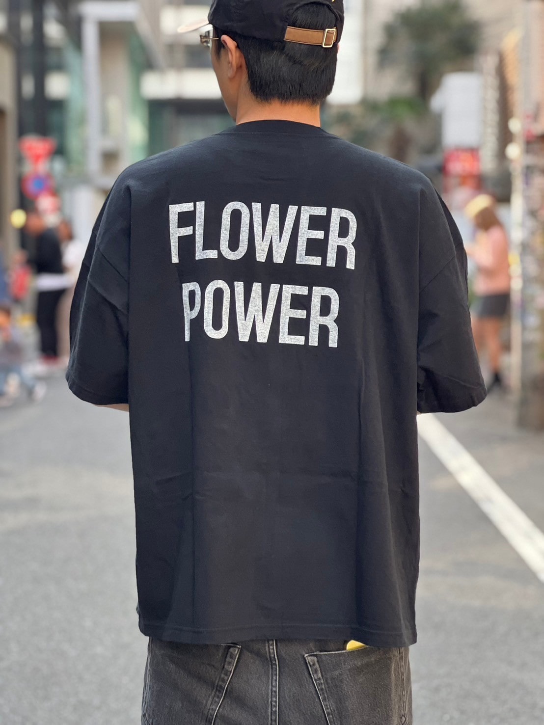 REMI RELIEF/レミレリーフ/別注HARD SP加工20/-天竺BIGサイズ FLOWER POWER(M BLACK)｜  B'2nd｜名古屋PARCO | ONLINE PARCO（オンラインパルコ）