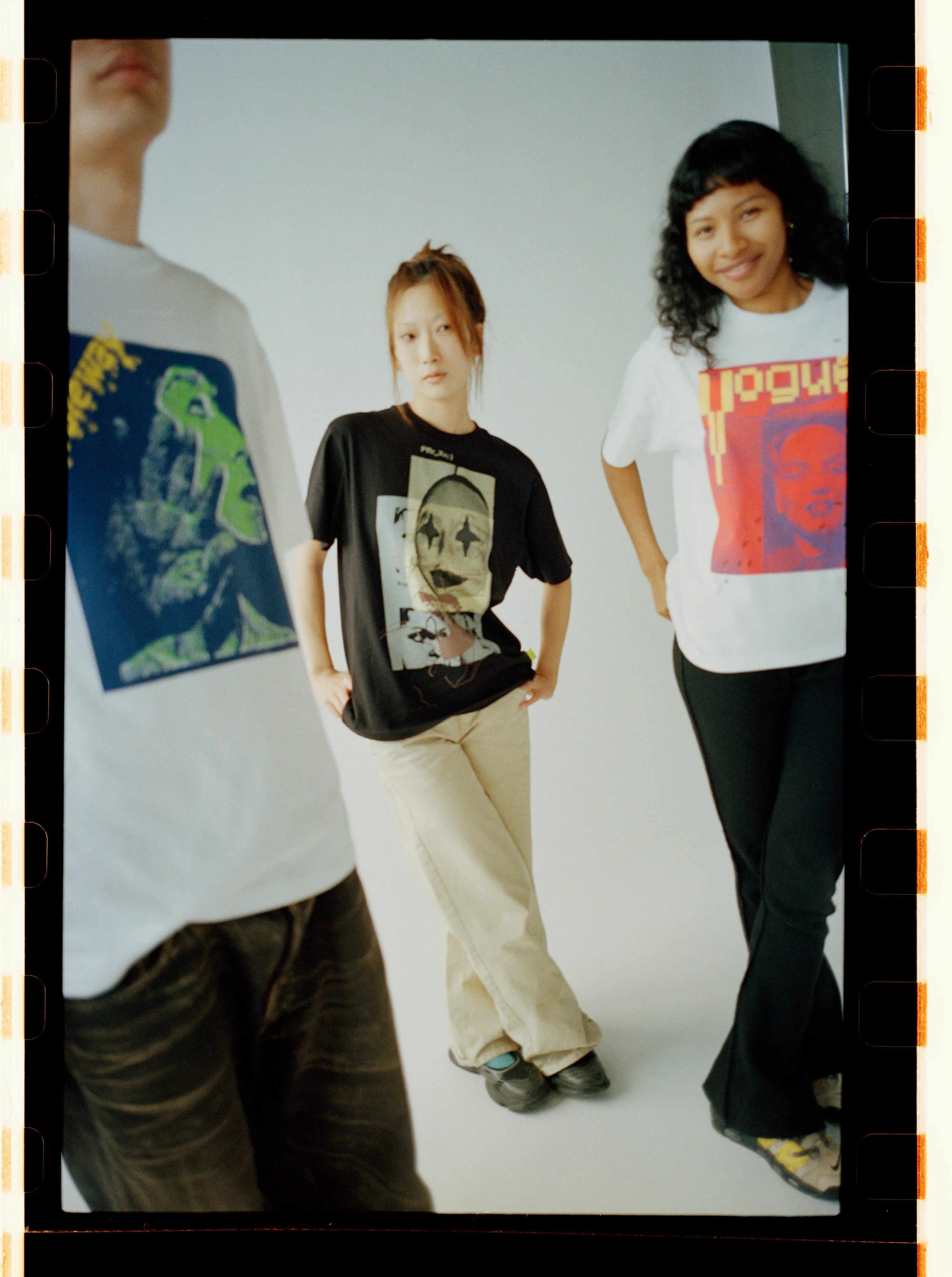 loosejoints/ルーズジョインツ/MISHA HOLLENBACH - 'WHAT DID YOU DO AT THE FOUNTAIN?' S/S TEE BLACK S