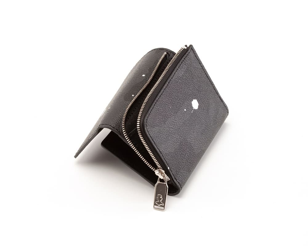 GENTIL BANDIT/ジャンティバンティ/トライフォールドウォレット ブラックカモ F