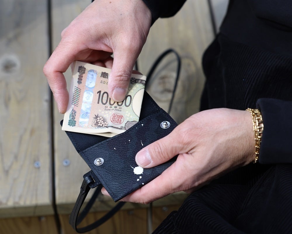 GENTIL BANDIT/ジャンティバンティ/ネックスマートウォレット カーキカモ F