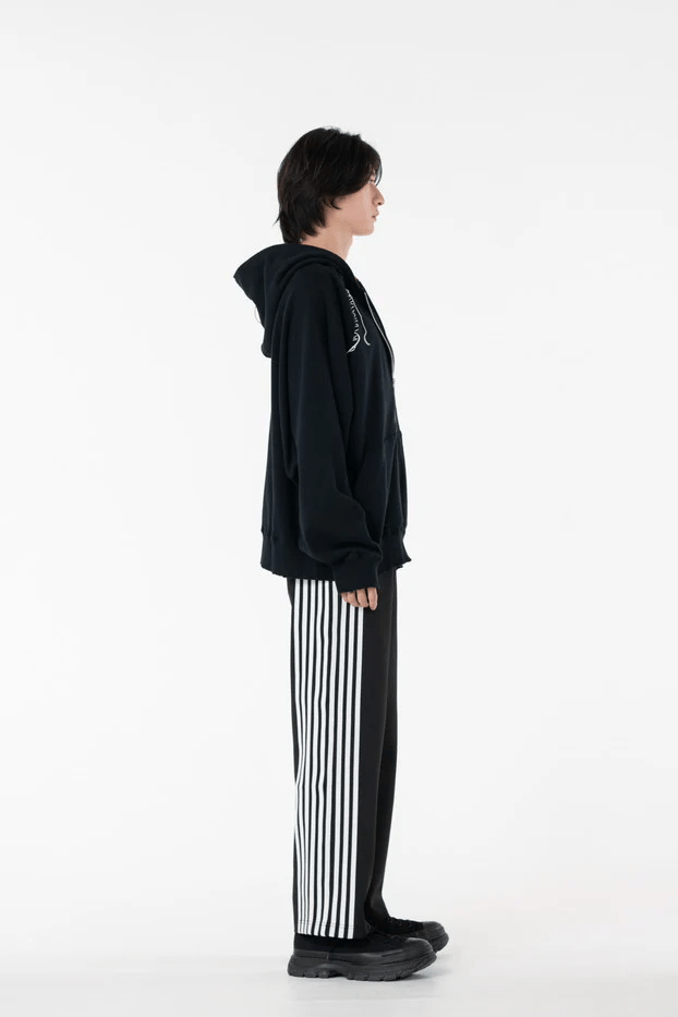 DISCOVERED/ディスカバード/LOOPING ZIP SWEAT HOODIE BLACK 1