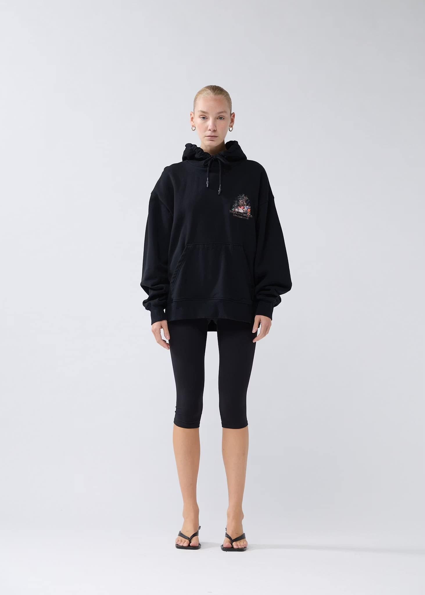 NewAmsterdam/ニューアムステルダム/BUFFET HOODIE BLACK BLACK S