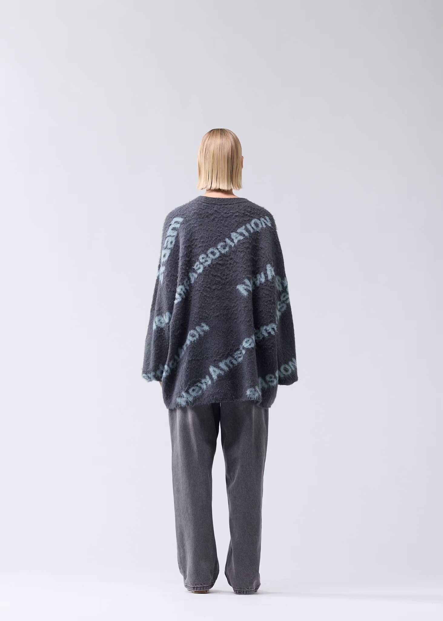 NewAmsterdam/ニューアムステルダム/JACQUARD KNIT SHARK GREEN/TEAL GREEN S