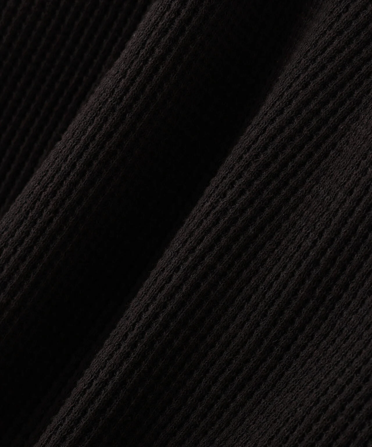 DISCOVERED/ディスカバード/別注BONE WAFFLE LONG SLEEVE TEE BLACK 1