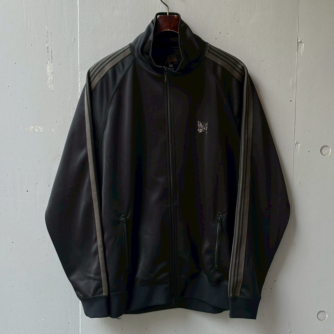 NEEDLES【B’2nd EXCLUSIVE】/ニードルズ【B'2nd別注】/TRACK JACKET - POLY SMOOTH BLACK S