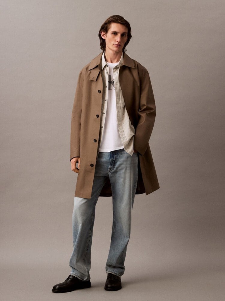 CalvinKlein/カルバンクライン/ショートスリーブモノグラムプリントTシャツ[ロウン、ミンギュ着用商品] WHITE M