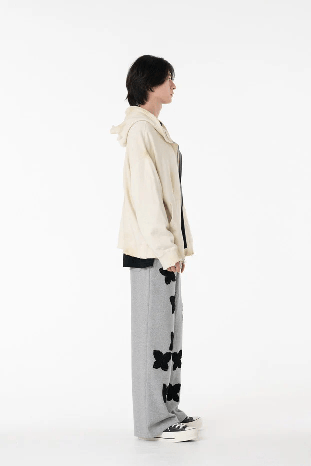 DISCOVERED/ディスカバード/DEVIL EAR DAMAGE HOODIE ECRU 1