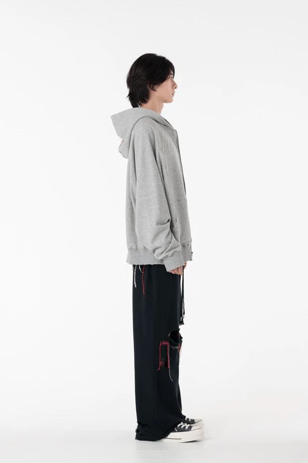 DISCOVERED/ディスカバード/LOOPING ZIP SWEAT HOODIE GREY 1