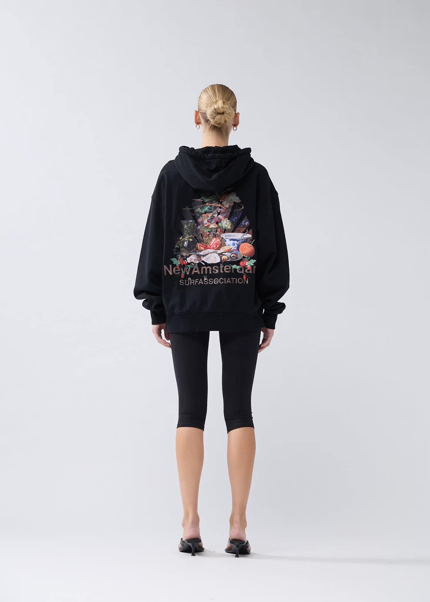 NewAmsterdam/ニューアムステルダム/BUFFET HOODIE BLACK BLACK S