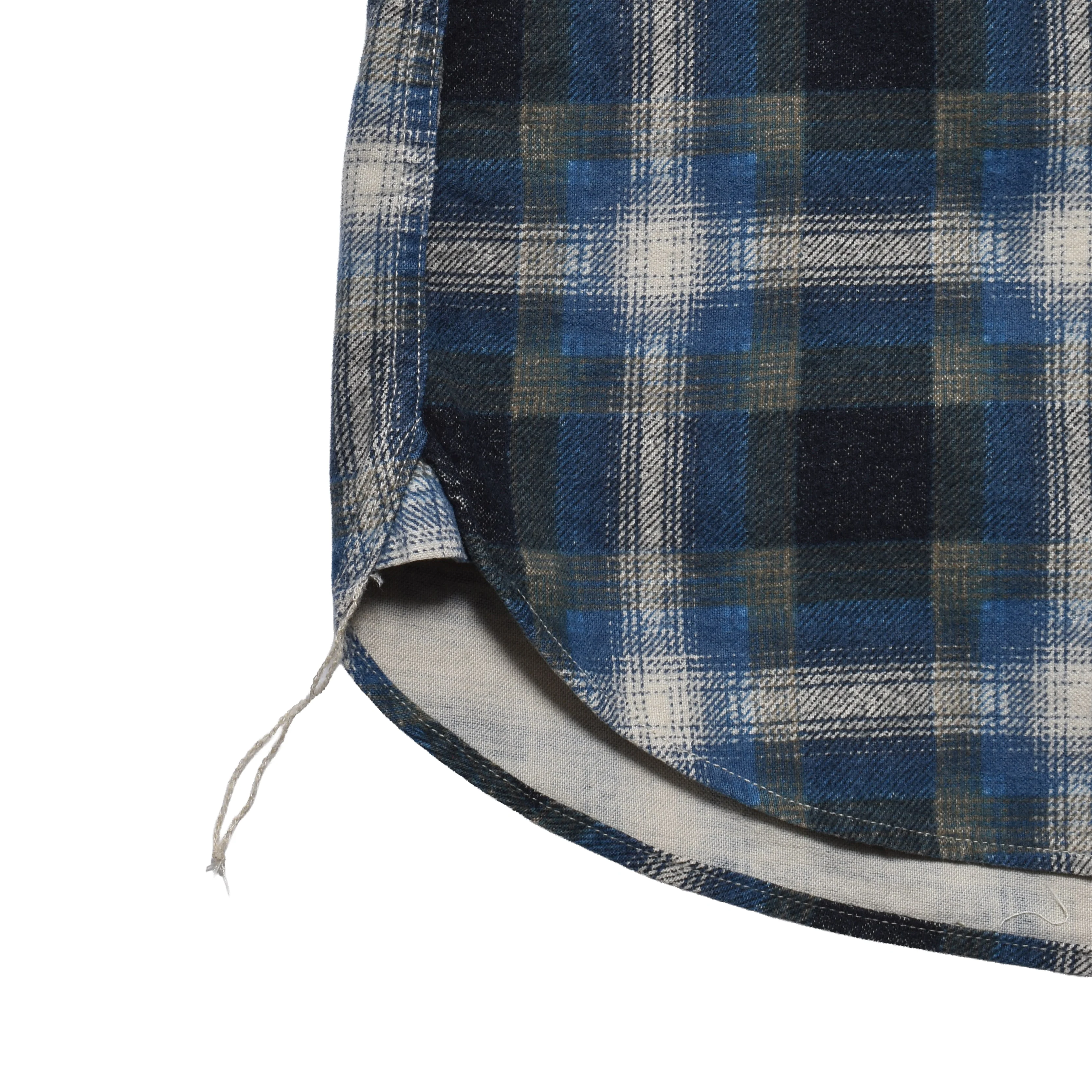 MINEDENIM/マインデニム/Plaid Print Flannel Work SH BLUE 1