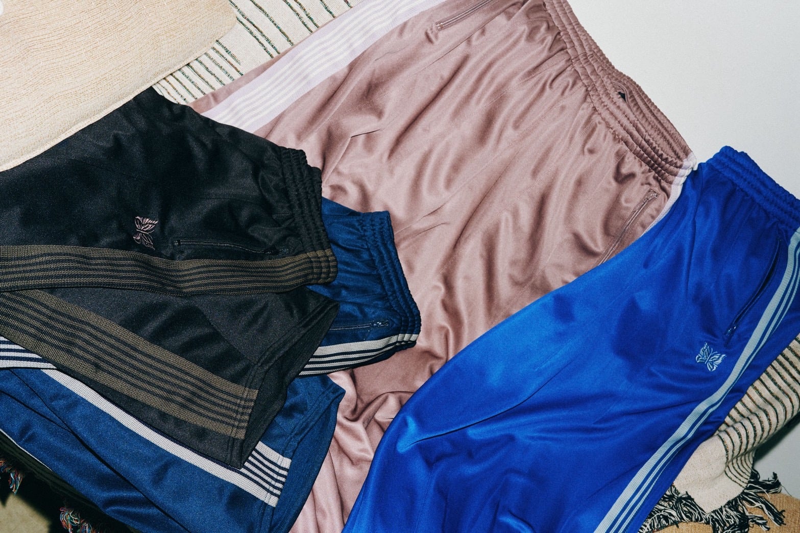 NEEDLES【B’2nd EXCLUSIVE】/ニードルズ【B'2nd別注】/H.D. Track Pant - Poly Smooth BLACK XS