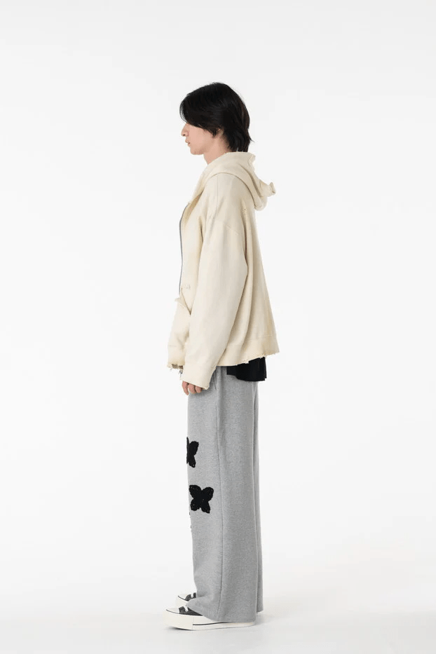 DISCOVERED/ディスカバード/DEVIL EAR DAMAGE HOODIE ECRU 1