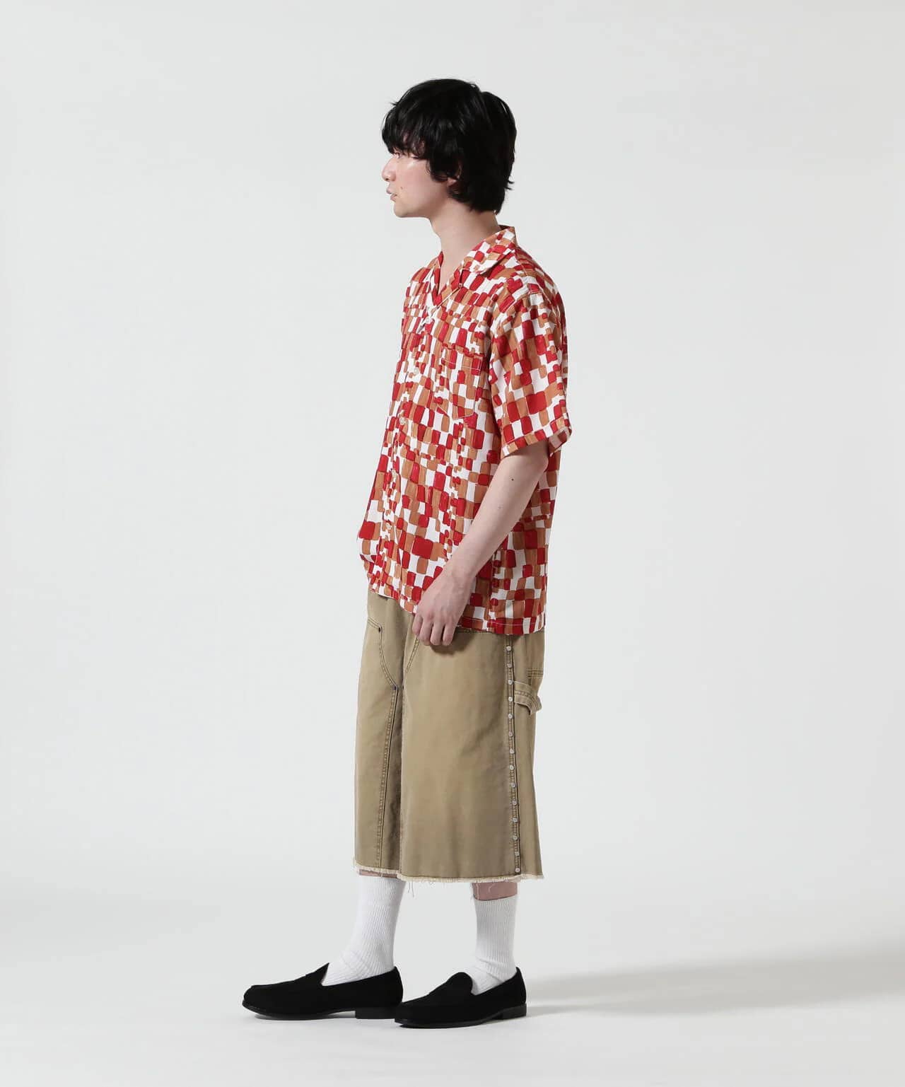 HOLO MARKET/ホロマーケット/HMV S/S SHIRTS/総柄アロハ半袖シャツ RED 1