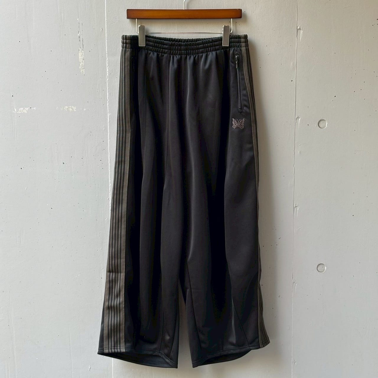 NEEDLES【B’2nd EXCLUSIVE】/ニードルズ【B'2nd別注】/H.D. Track Pant - Poly Smooth BLACK XS