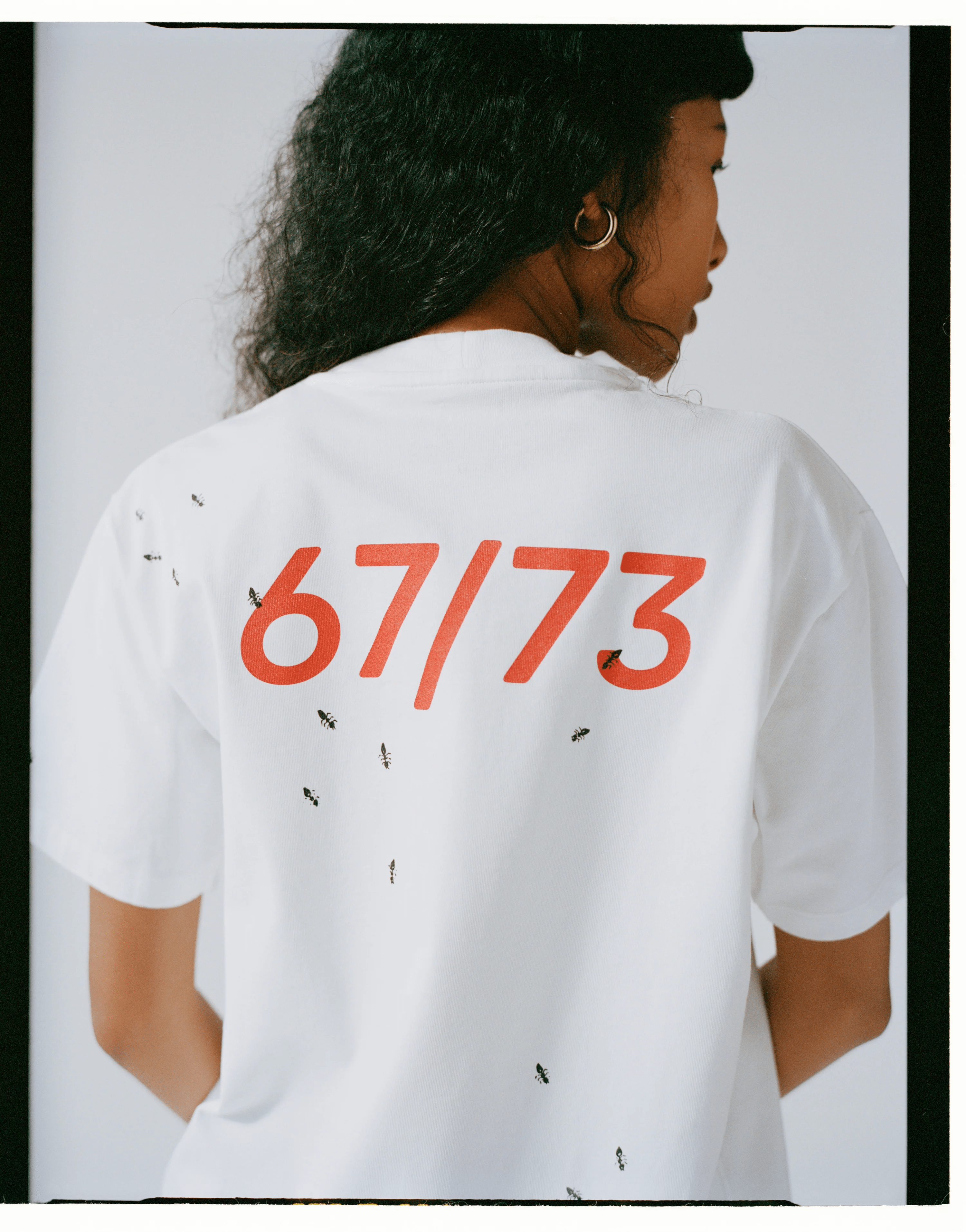 loosejoints/ルーズジョインツ/ORIGATO PLASTICO (HAJIME TACHIBANA ＋ MATERIAL) - 'MONACO-VOGUE' S/S TEE WHITE S