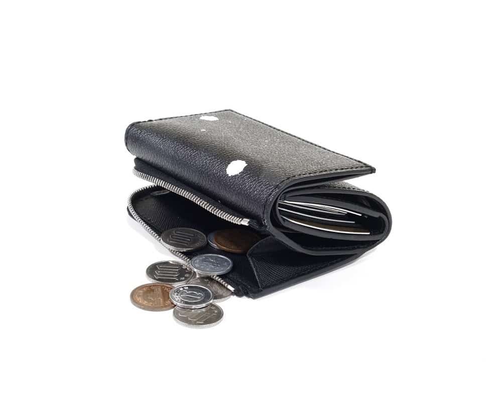 GENTIL BANDIT/ジャンティバンティ/トライフォールドウォレット ブラックカモ F