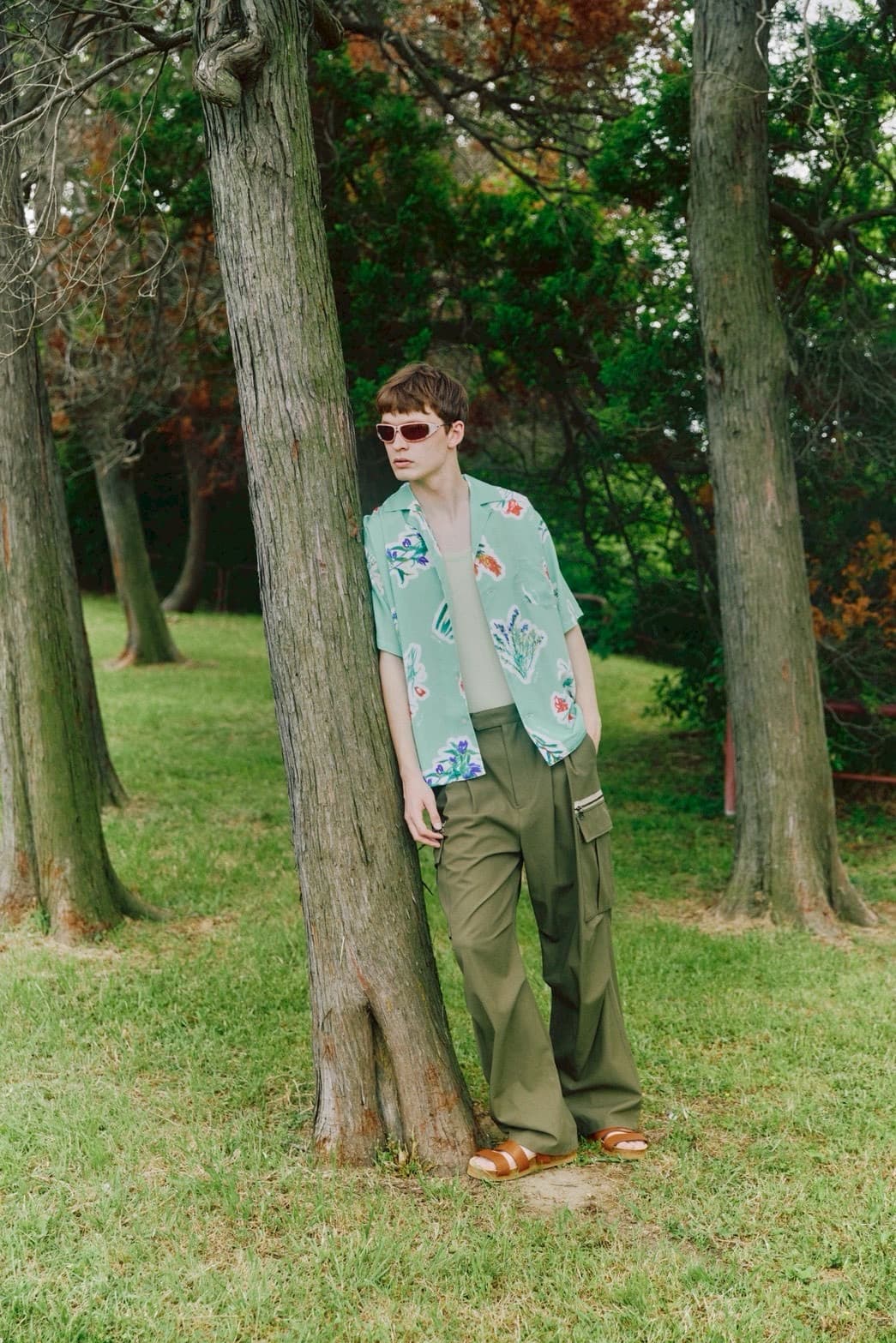 HOLO MARKET/ホロマーケット/HMV S/S SHIRTS/総柄アロハ半袖シャツ GREEN 1