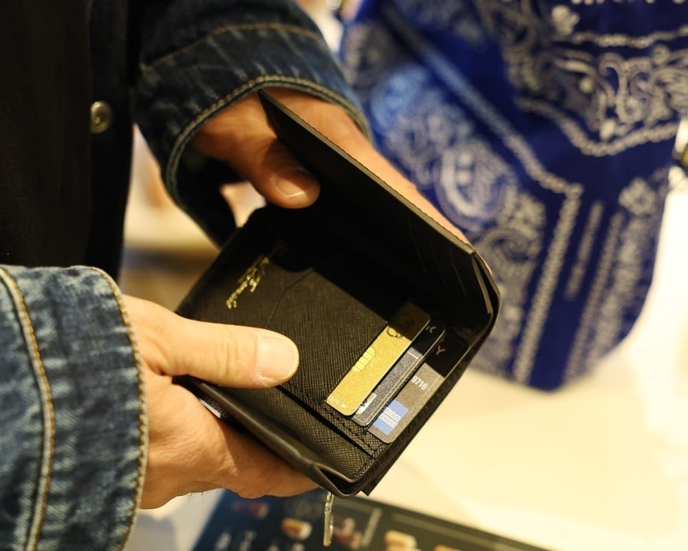 GENTIL BANDIT/ジャンティバンティ/トライフォールドウォレット カーキカモ F