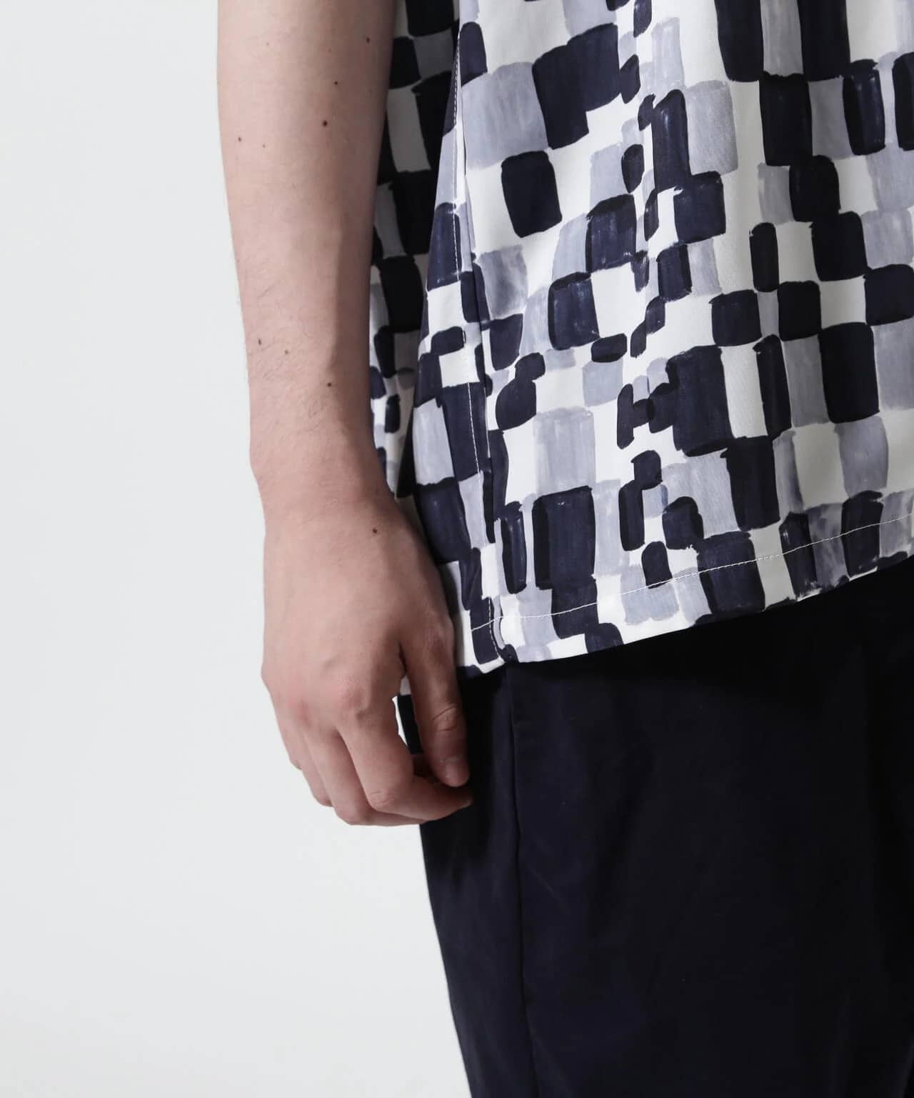 HOLO MARKET/ホロマーケット/HMV S/S SHIRTS/総柄アロハ半袖シャツ CHARCOAL 1