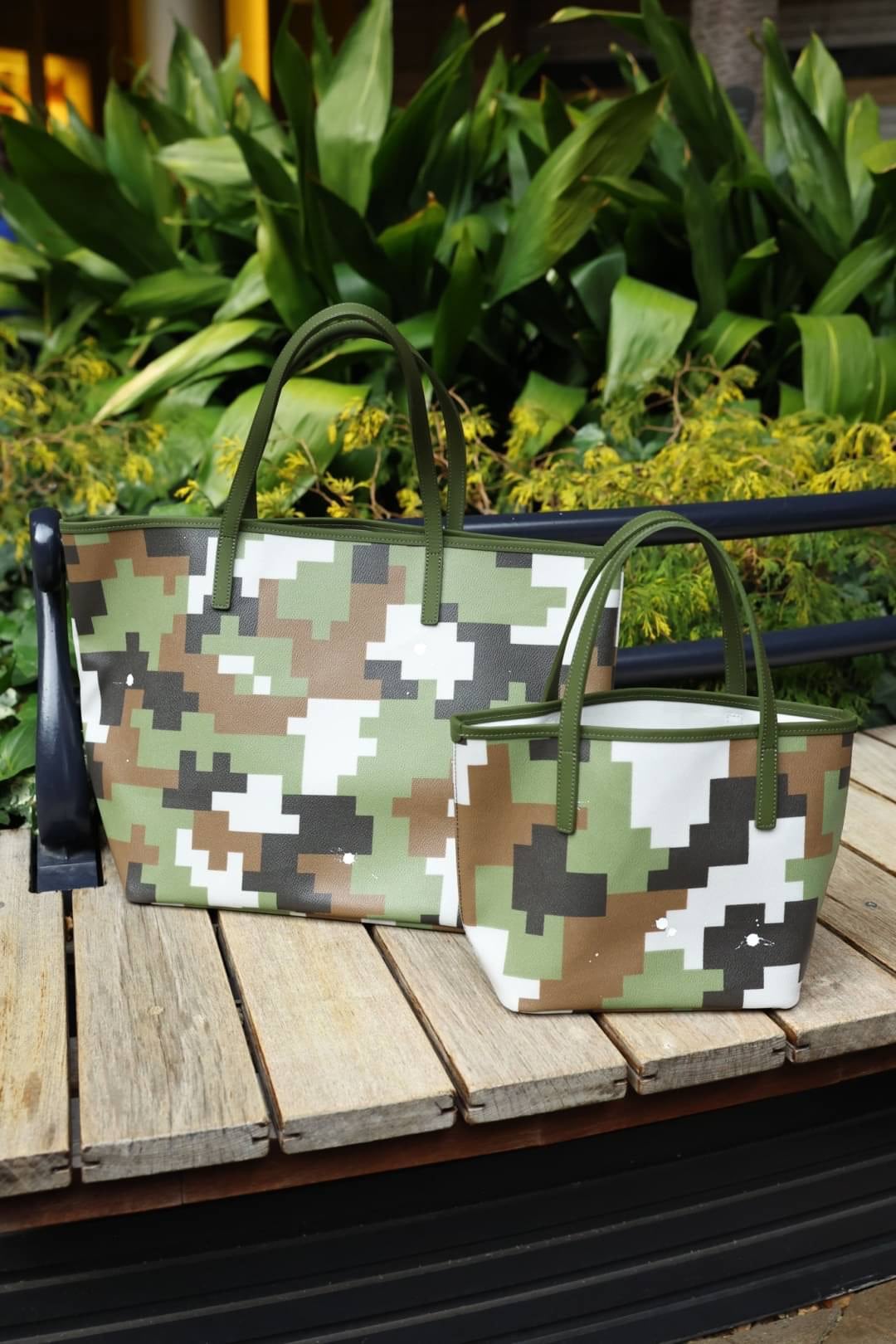 GENTIL BANDIT/ジャンティバンティ/トートバッグ MM カーキデジカモ F