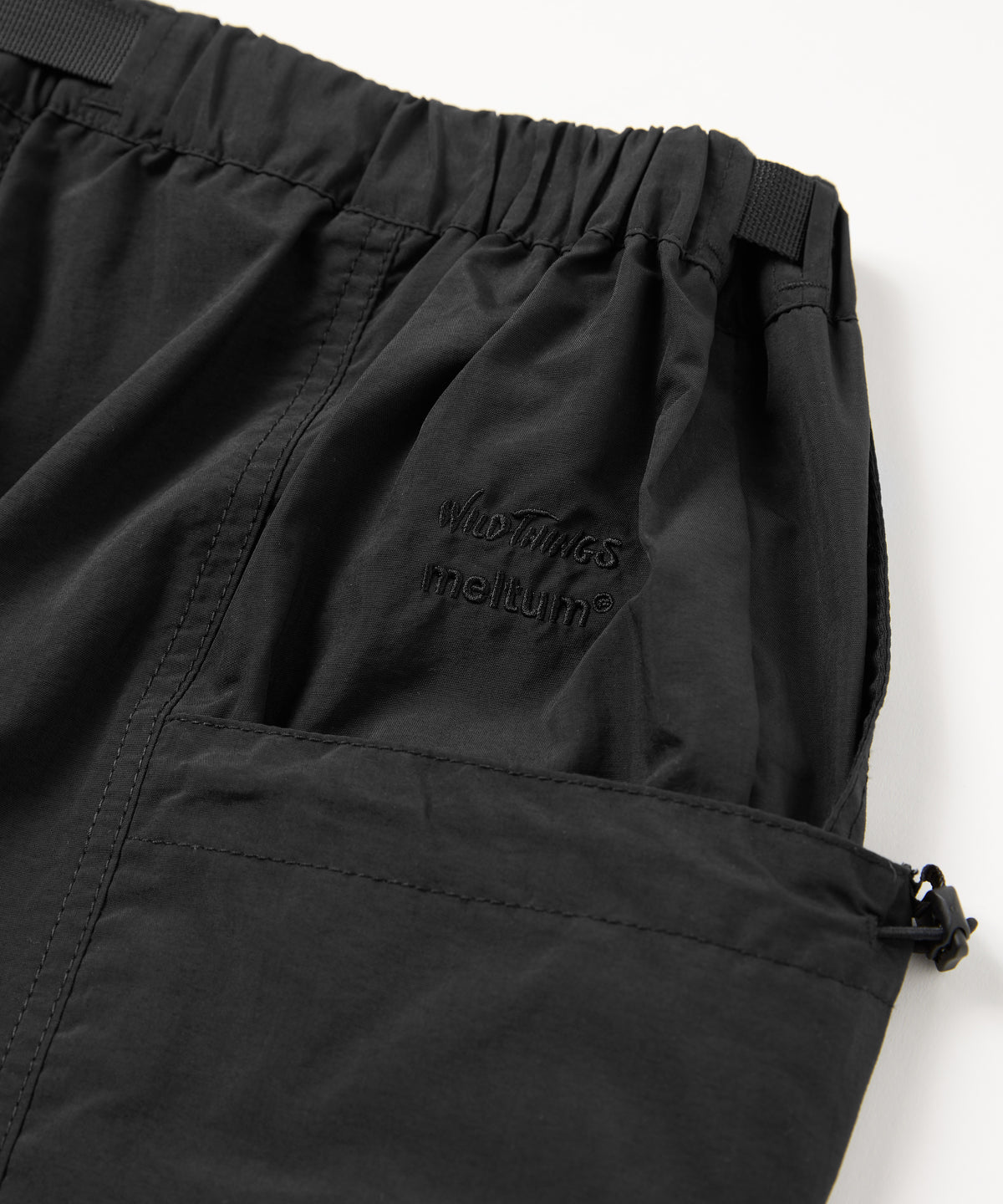 meltum × WILDTHINGS/メルタム × ワイルドシングス/SUPPLEX POUCH SHORTS BLACK 2