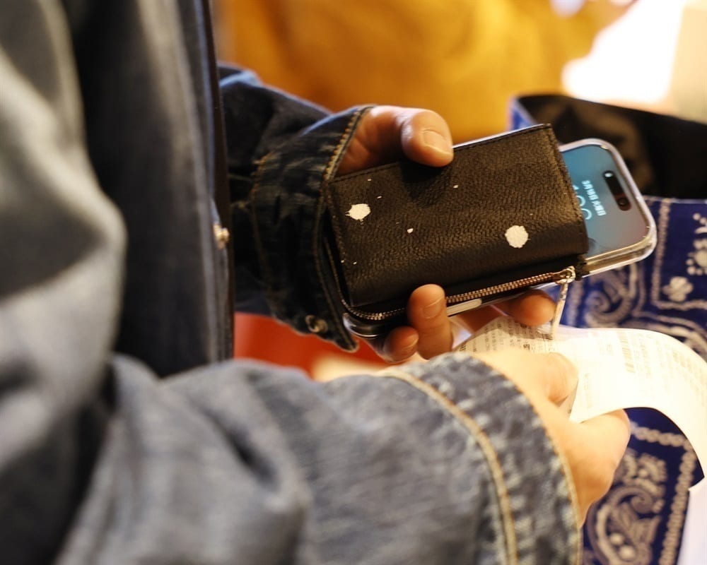 GENTIL BANDIT/ジャンティバンティ/トライフォールドウォレット ブラックカモ F