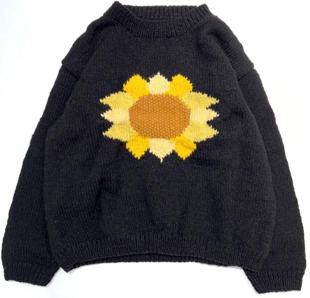 MacMahon Knitting Mills Crew Neck Knit-Sunflower(FREE BLACK)｜ B