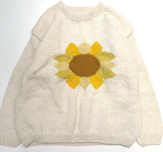 MacMahon Knitting Mills Crew Neck Knit-Sunflower(FREE WHITE)｜ B