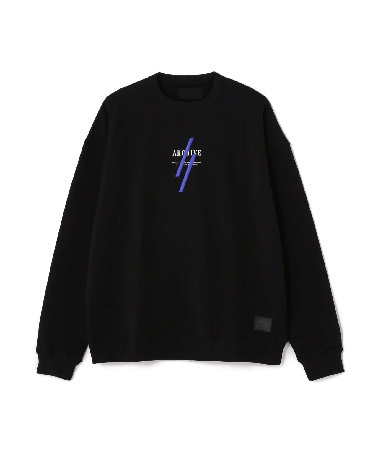 A4A/エーフォーエー/FLOWER SWEAT CREW NECK M BLACK