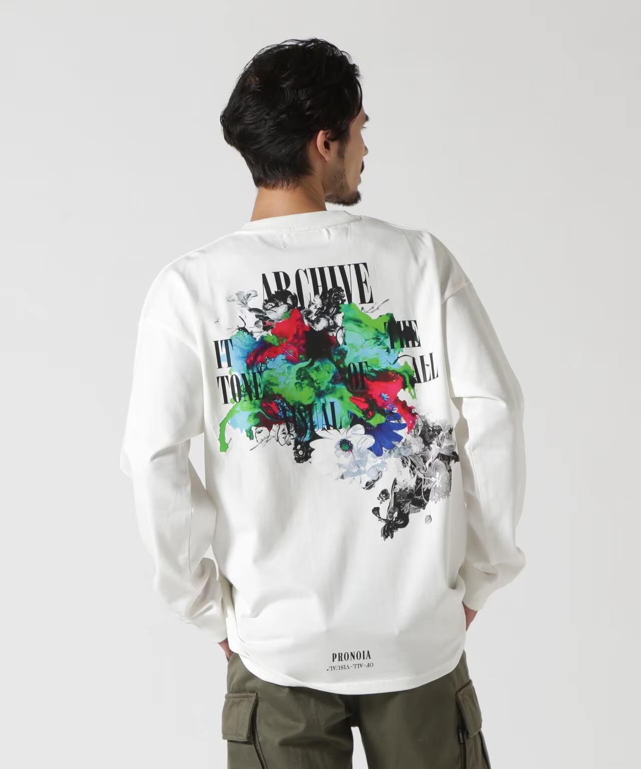  A4A/エーフォーエー/MOSAIC LST/ロンT White F