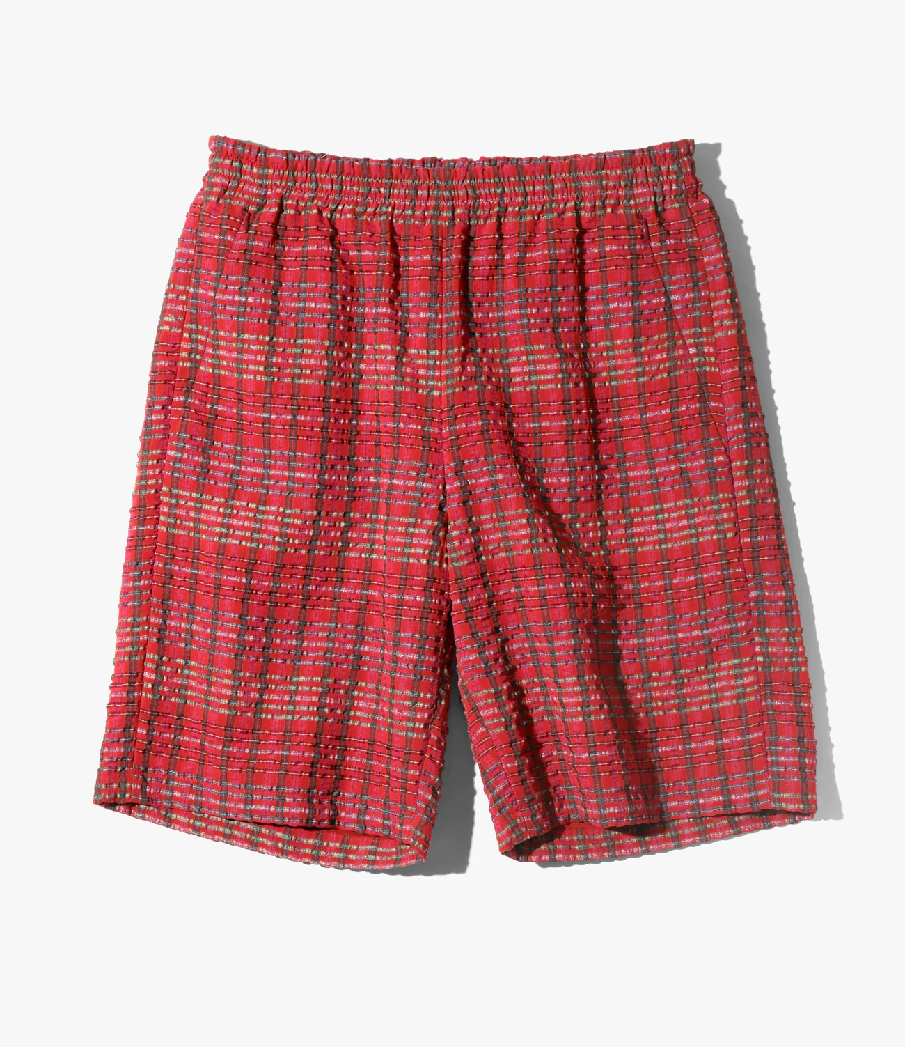 Needles/ニードルズ/BASKETBALL SHORT - PE/R CHIFFON SUCKER PLAID(S B-RED)｜ B ...