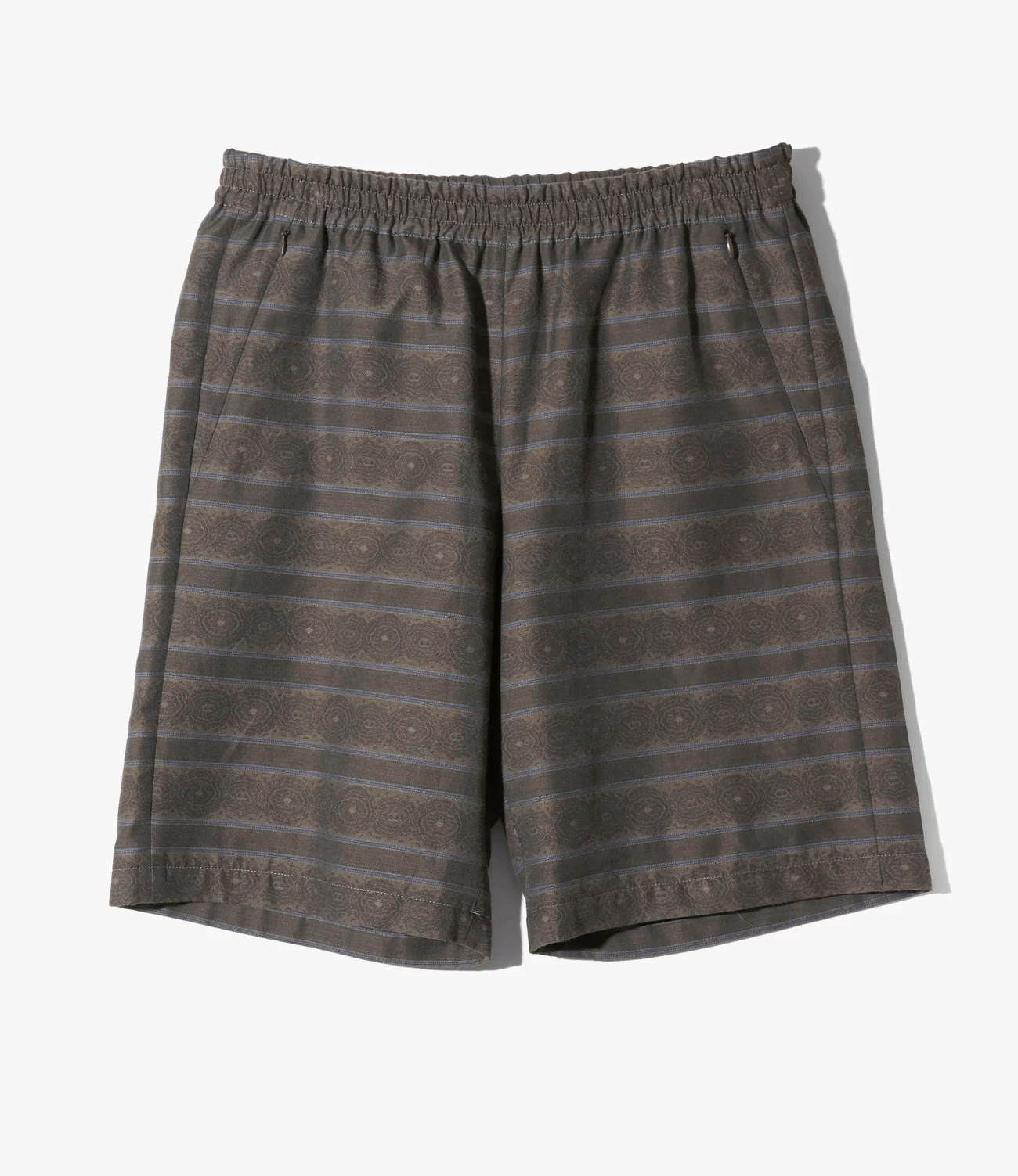 Needles/ニードルズ/BASKETBALL SHORT - PE/C FINE PATTERN STRIPE JQ.(S B-BROWN ...