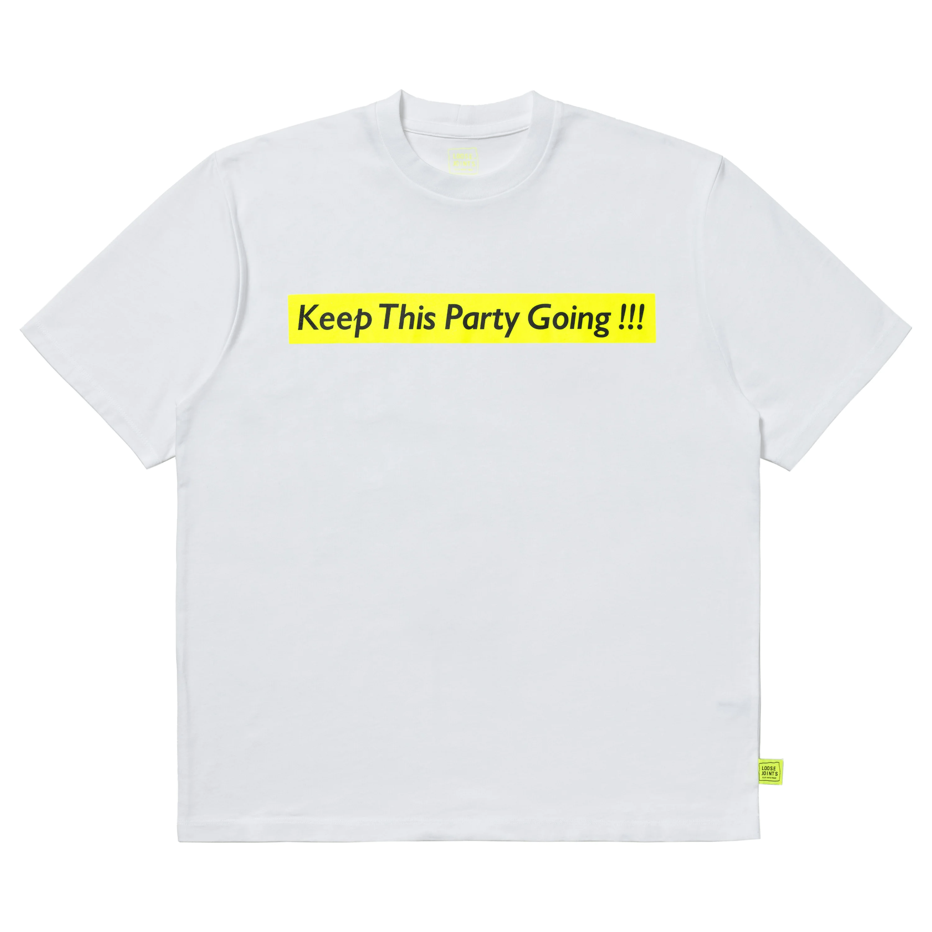 loosejoints/ルーズジョインツ/DAISUKE - 'Keep This Party Going !!! #2' S/S TEE WHITE S