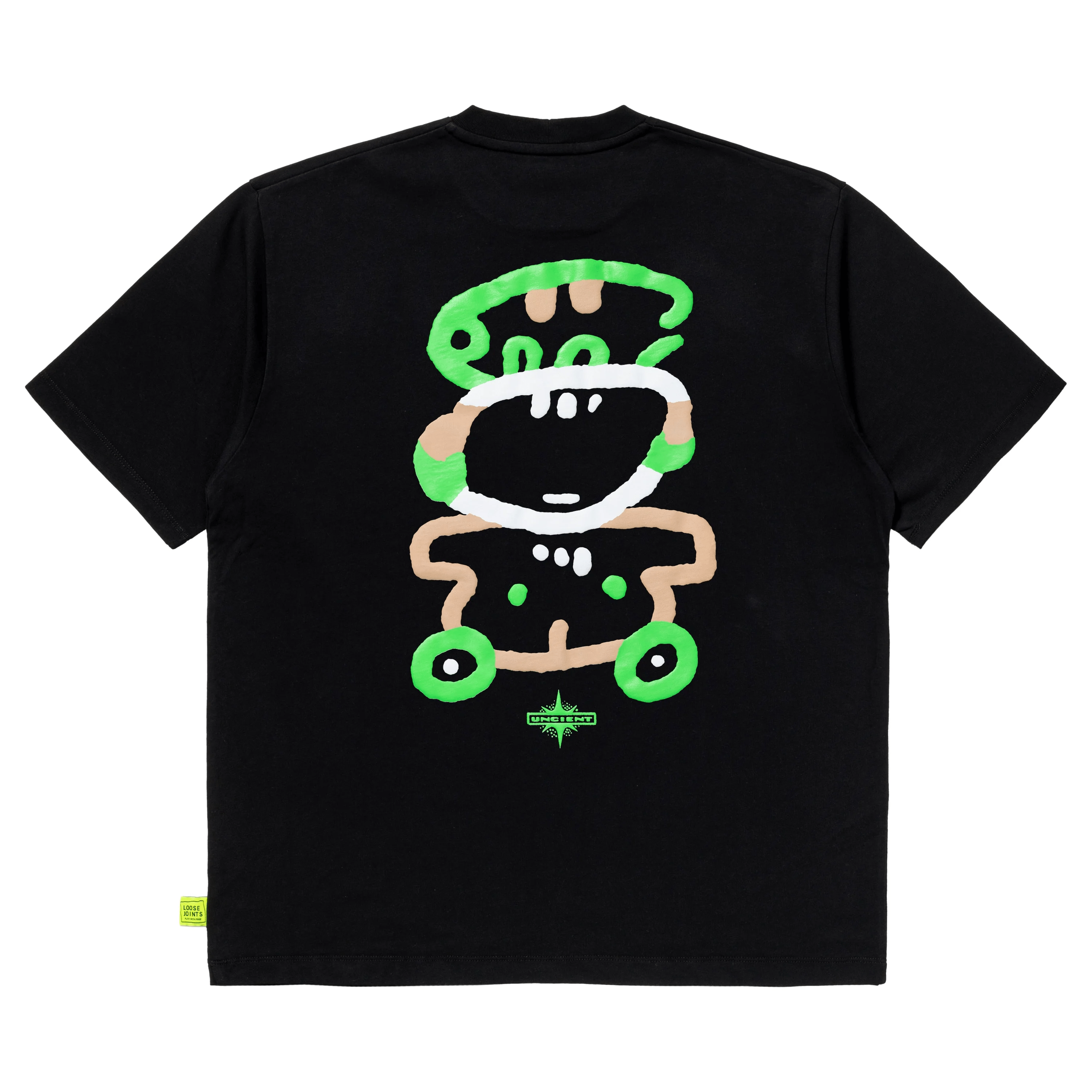 loosejoints/ルーズジョインツ/SHUHEI ABE - 'ENCOUNT UNICIENT' S/S TEE BLACK S