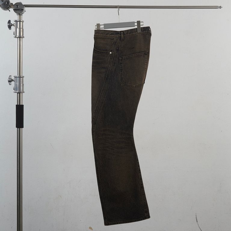 NVRFRGT/ネバーフォーゲット/3D TWISTED JEANS BLACK 2