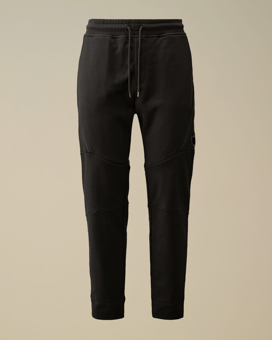 C.P. COMPANY/シーピーカンパニー/Diagonal Raised Fleece Lens Sweatpants(XS BLACK ...