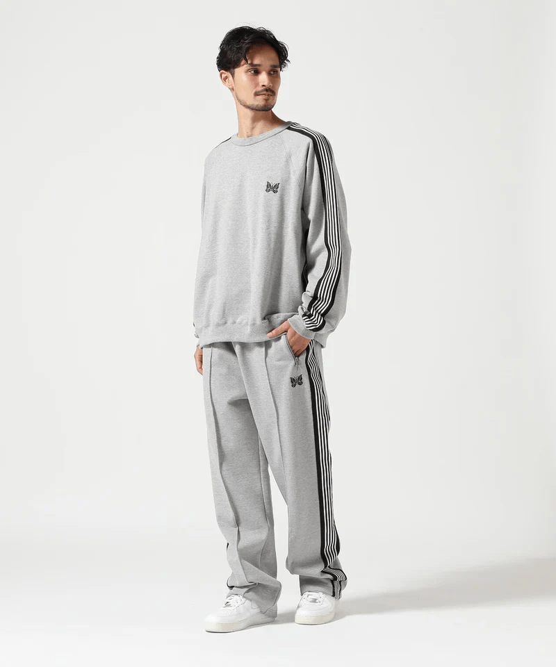 Needles/ニードルズ/【B'2nd EXCLUSIVE】Track Crew Neck - Cotton Jersey GRAY S