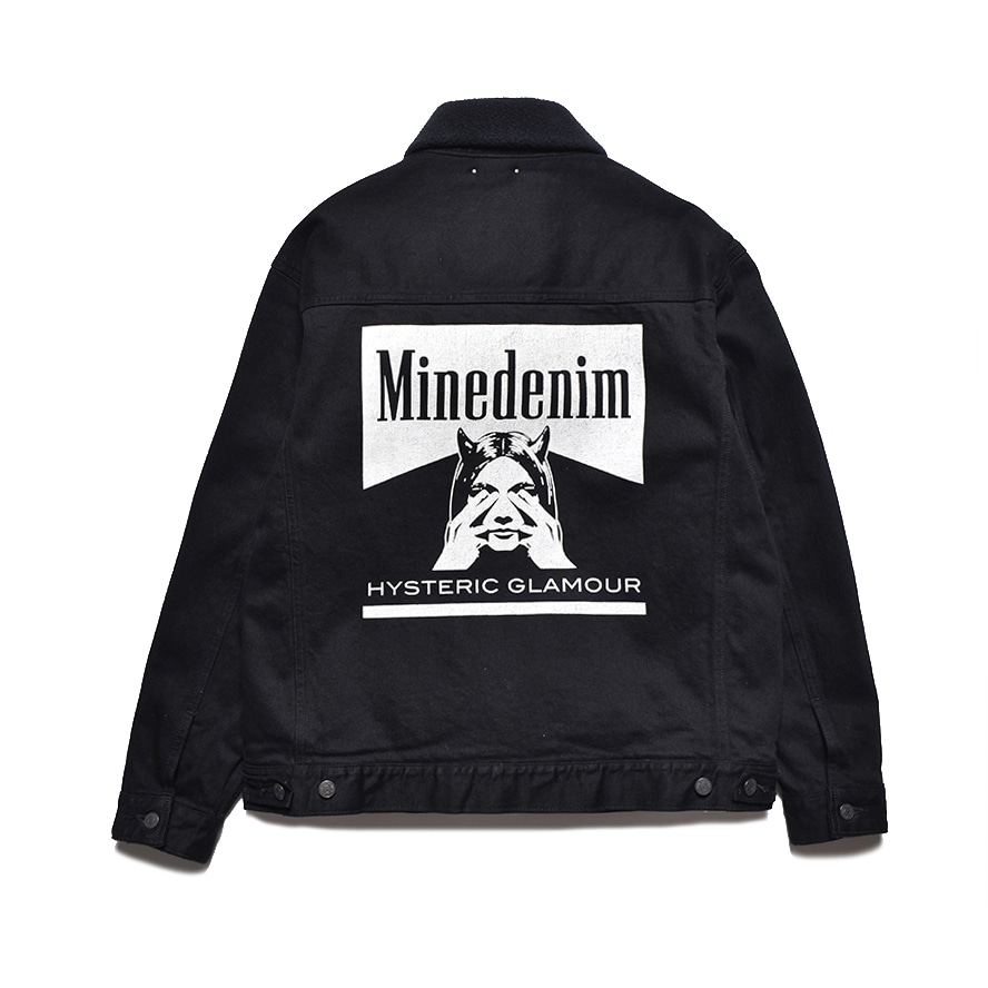 HYSTERIC GLAMOUR×MINEDENIM/ヒステリックグラマー × マインデニム/Denim Jacket BLACK S