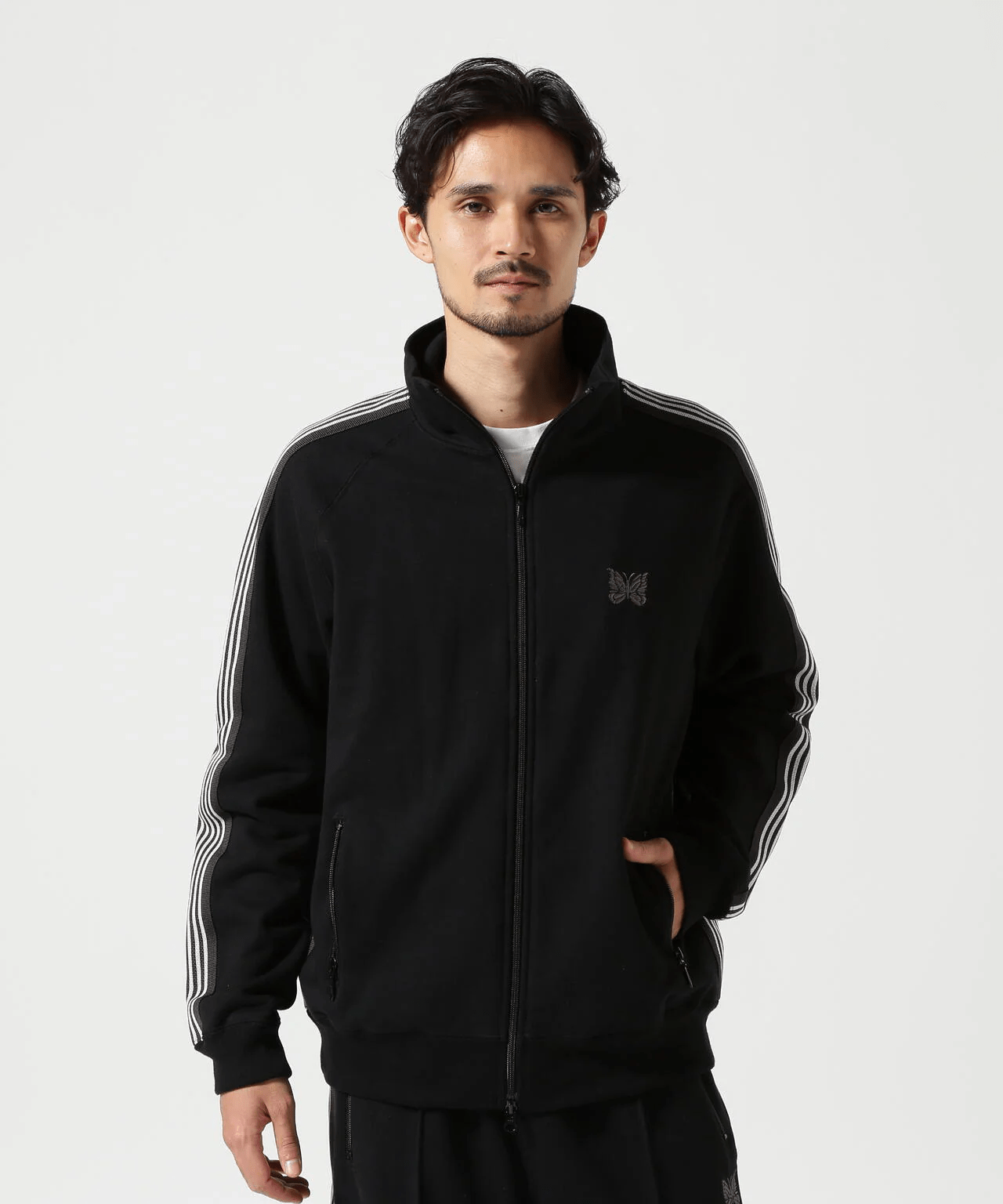 Needles/ニードルズ/【B'2nd EXCLUSIVE】Track Jacket - Cotton Jersey BLACK S