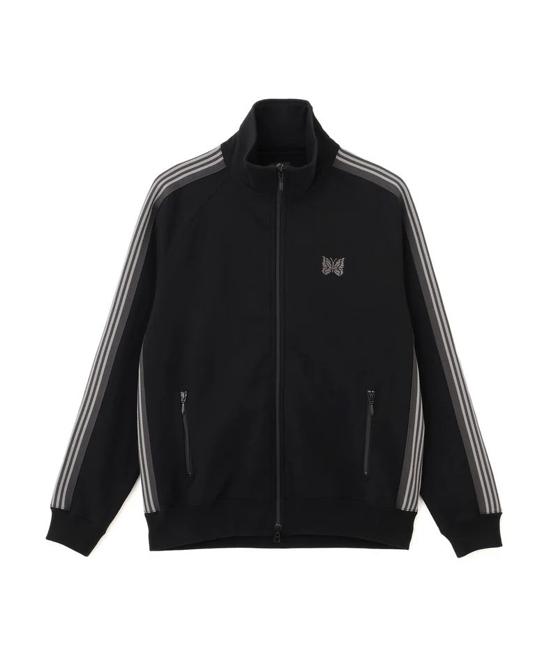 Needles/ニードルズ/【B'2nd EXCLUSIVE】Track Jacket - Cotton Jersey BLACK×GRAY M