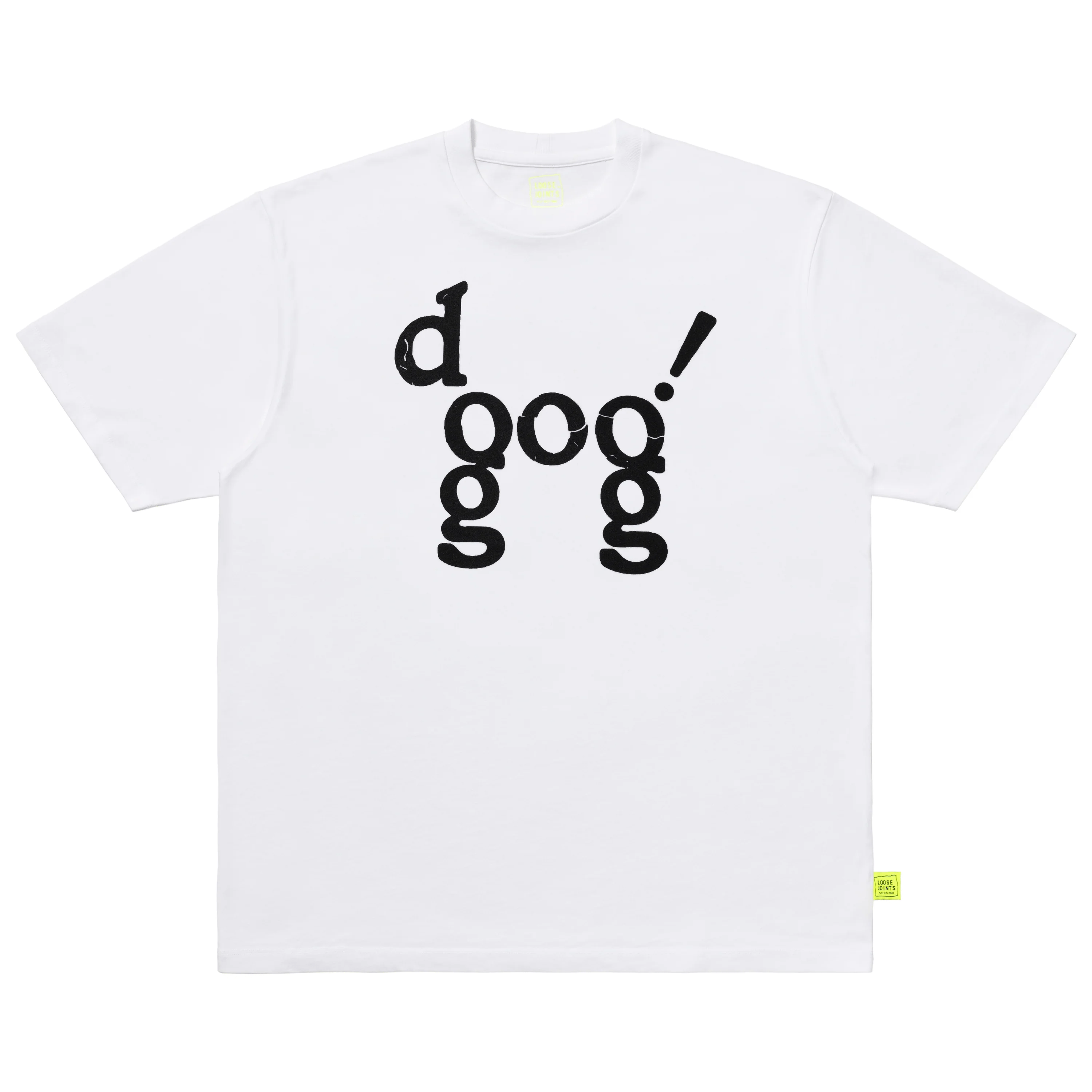 loosejoints/ルーズジョインツ/JASON FOX - 'DOG' S/S TEE WHITE S
