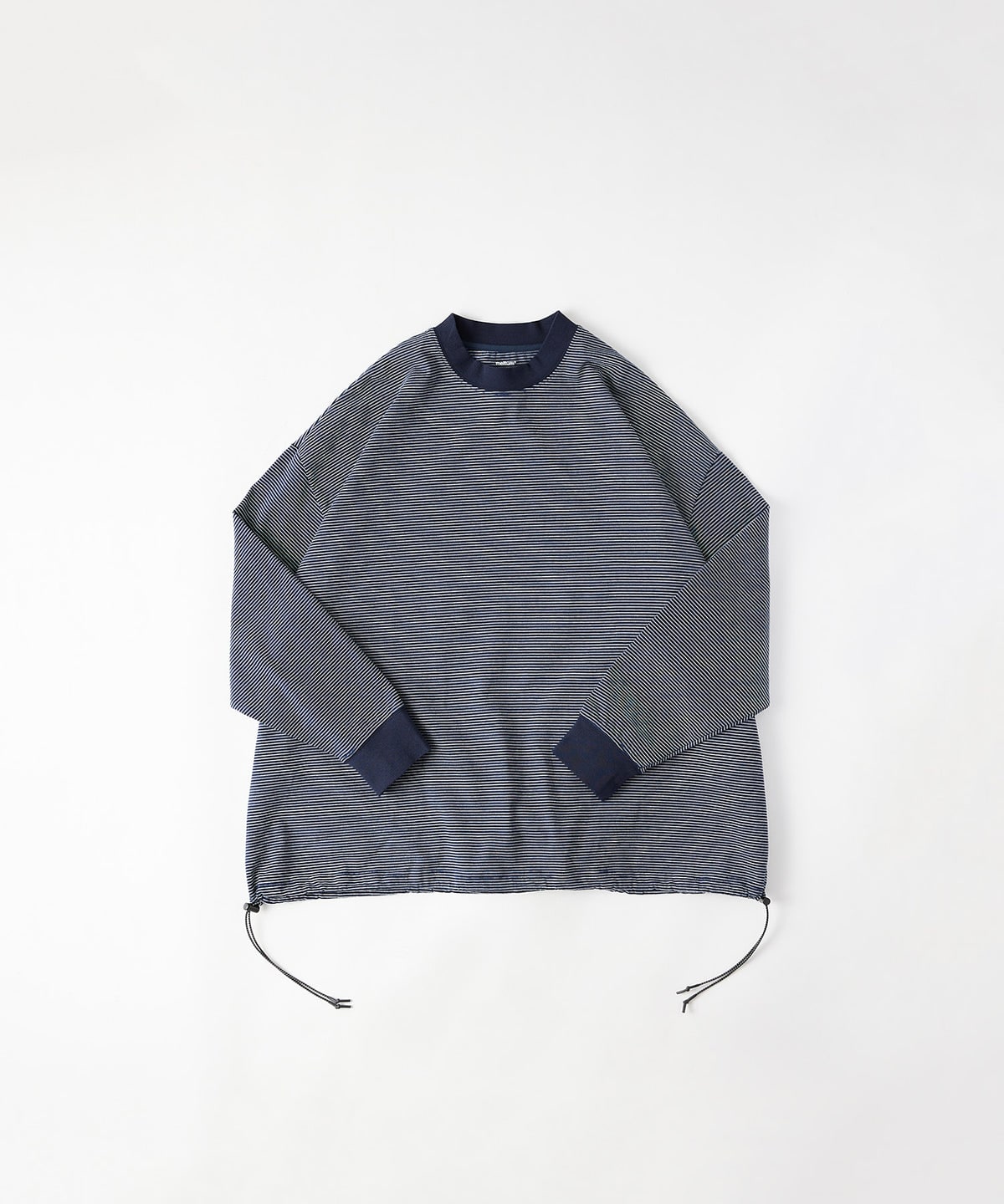 meltum/メルタム/BORDER BALLOON TEE L/S NAVY 3