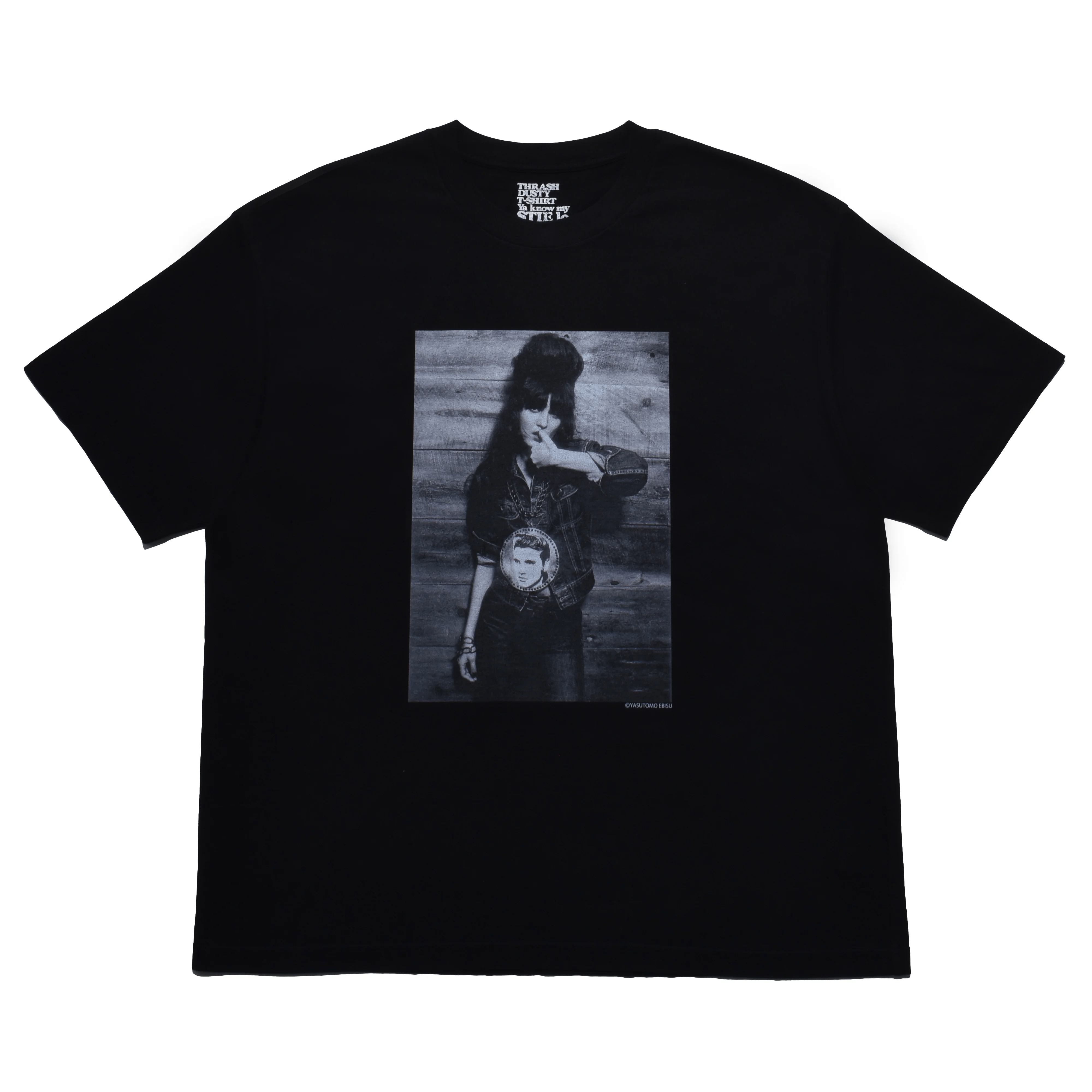MINEDENIM/マインデニム/Stie-lo × Irina.L "Presley" T-SH BLACK L
