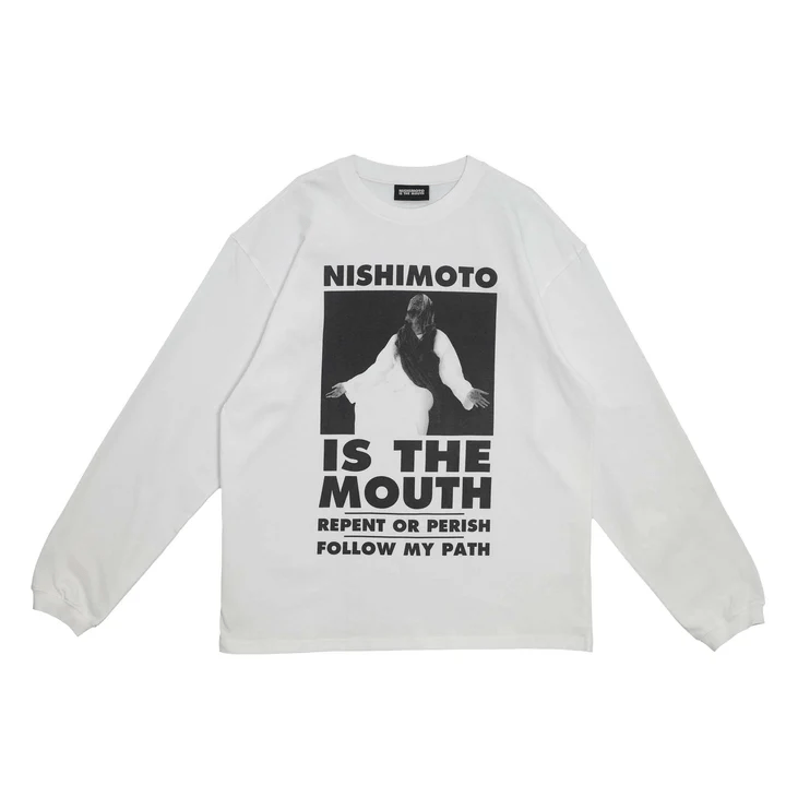NISHIMOTO IS THE MOUTH/ニシモトイズザマウス/L/S TEE NIM-V12 WHITE L